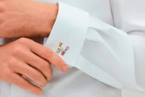 Cufflinks Letter W Initial 18kt Gold