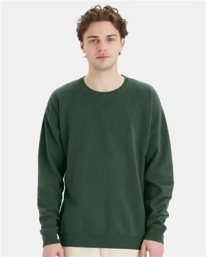 Custom Embroidered - ComfortWash by Hanes - Garment-Dyed Crewneck Sweatshirt - Field Green - GDH400