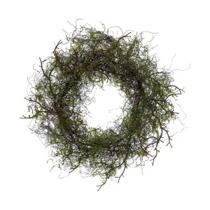 Faux Moss & Twig Wreath