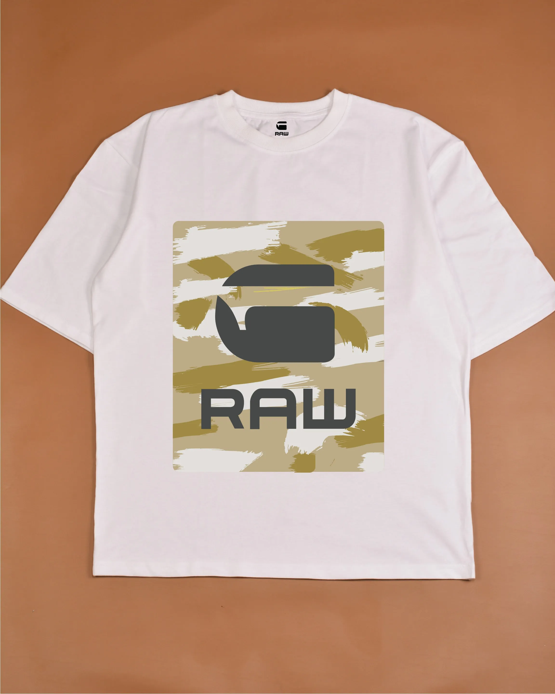 G-Star CAMO BOX GRAPHIC T-SHIRT WHITE