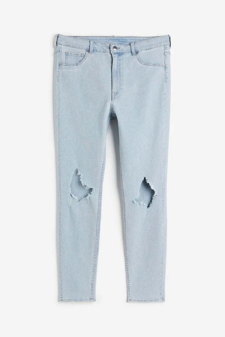 H&M Ultra High Ankle Jeggings, light blue