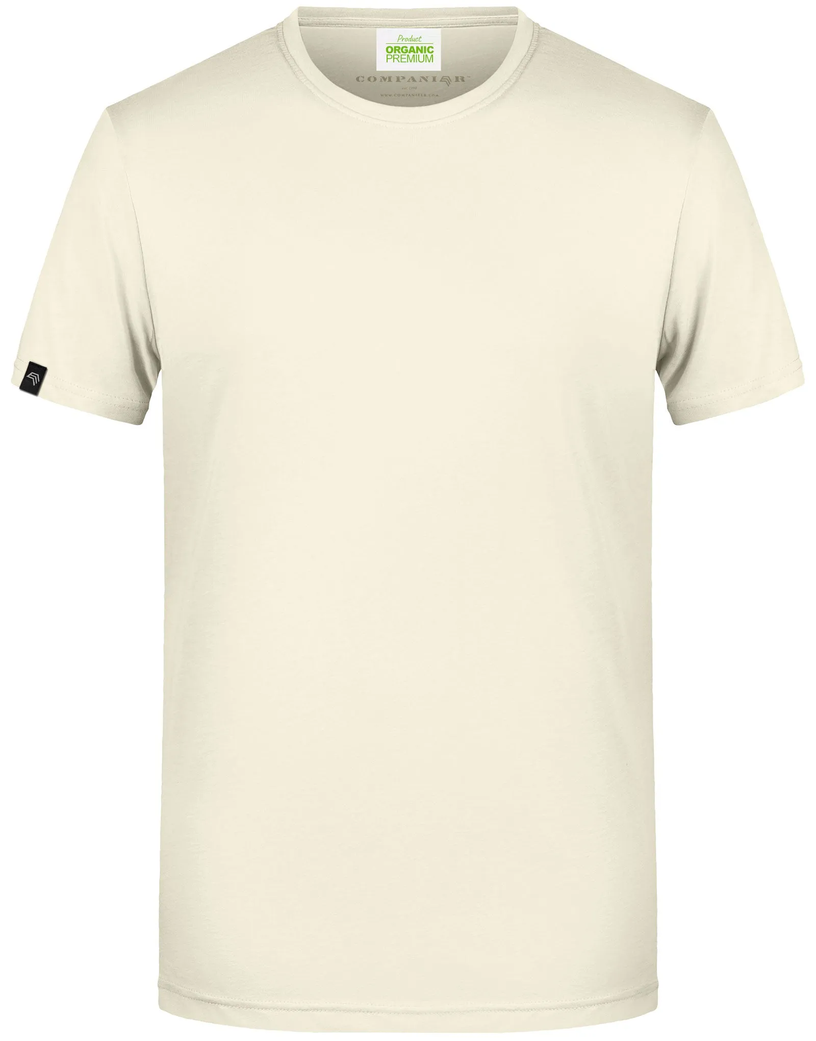 JAN 8008 ― Herren Bio-Baumwolle T-Shirt - Vanilla Gelb