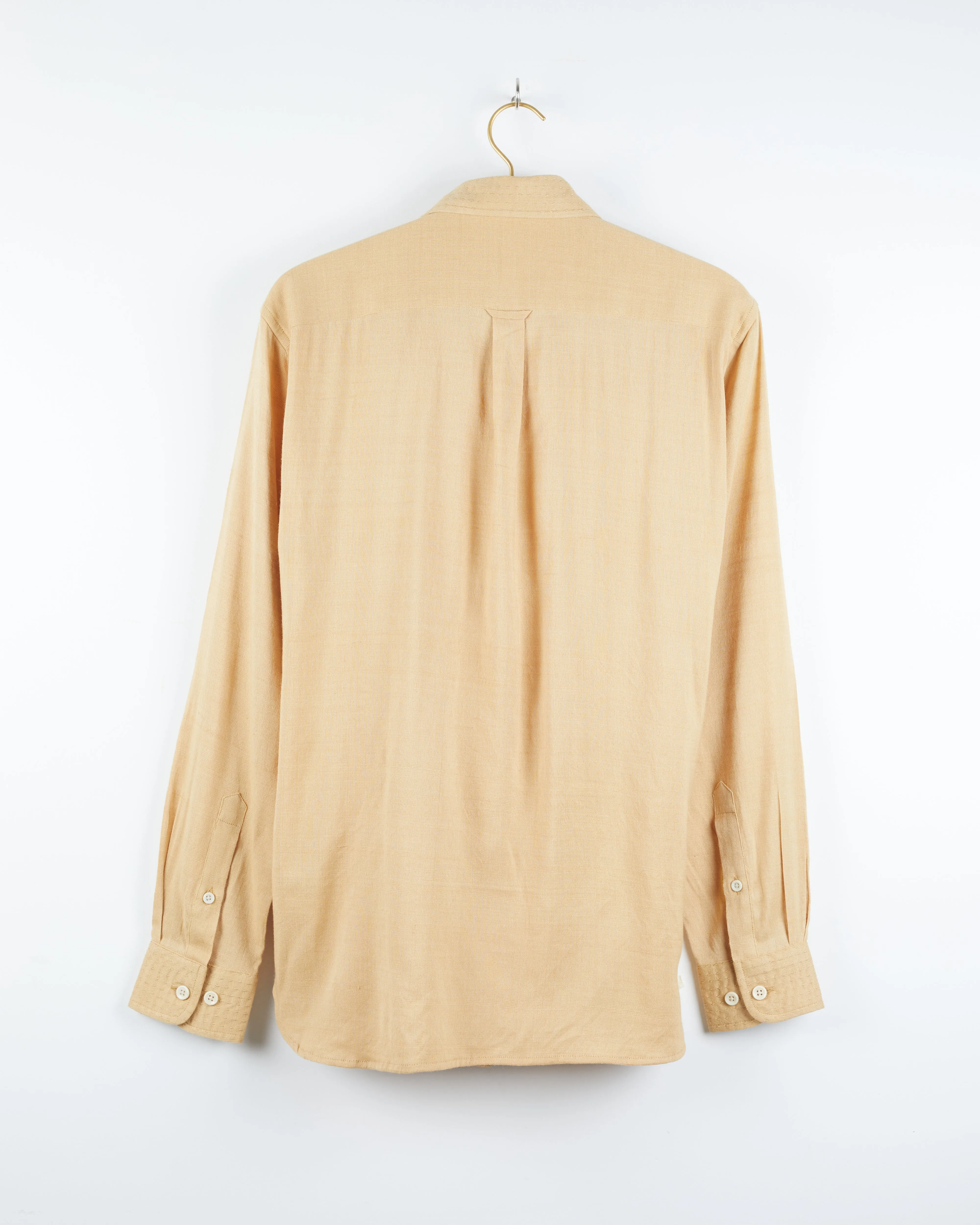 Kabir Shirt in Cotton/Silk Sand