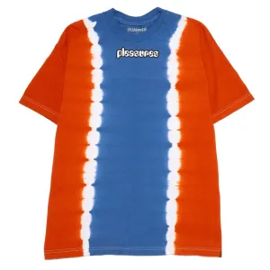 Pleasures Gum Logo Split Dye T-shirt Orange / Blue