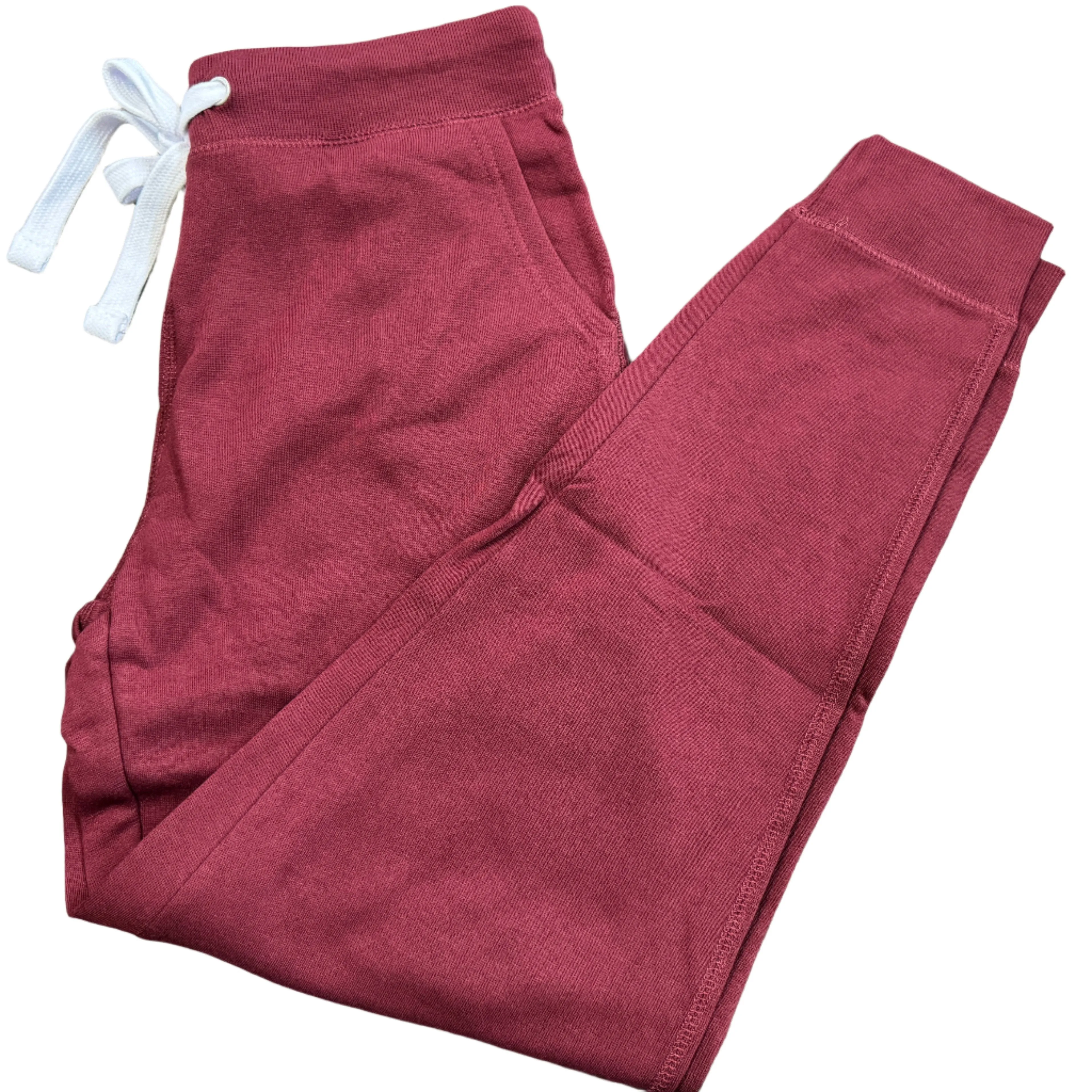 SALE - Burgundy Fleece Sweatpants