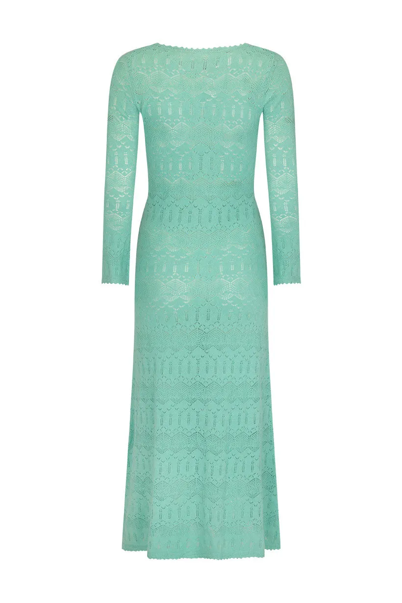 Spell Siesta Pointelle Dress - Seafoam