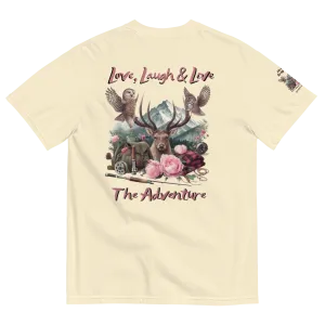 Unisex Garment-Dyed Heavyweight T-shirt Exclusive Love Life Live Outdoors MRRL&O Print Designs