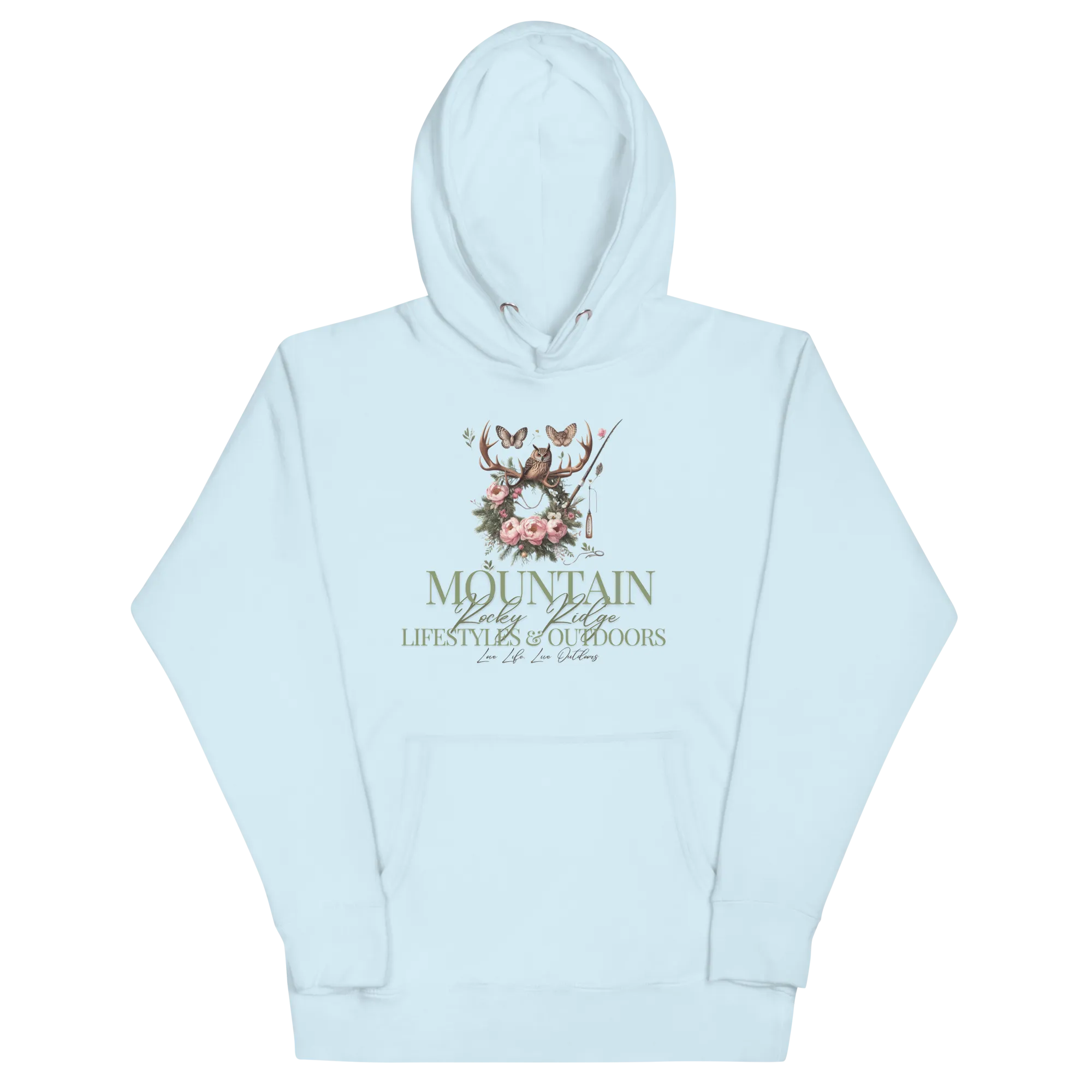 Unisex Hoodie Exclusive Love Life Live Outdoors MRRL&O Print Designs