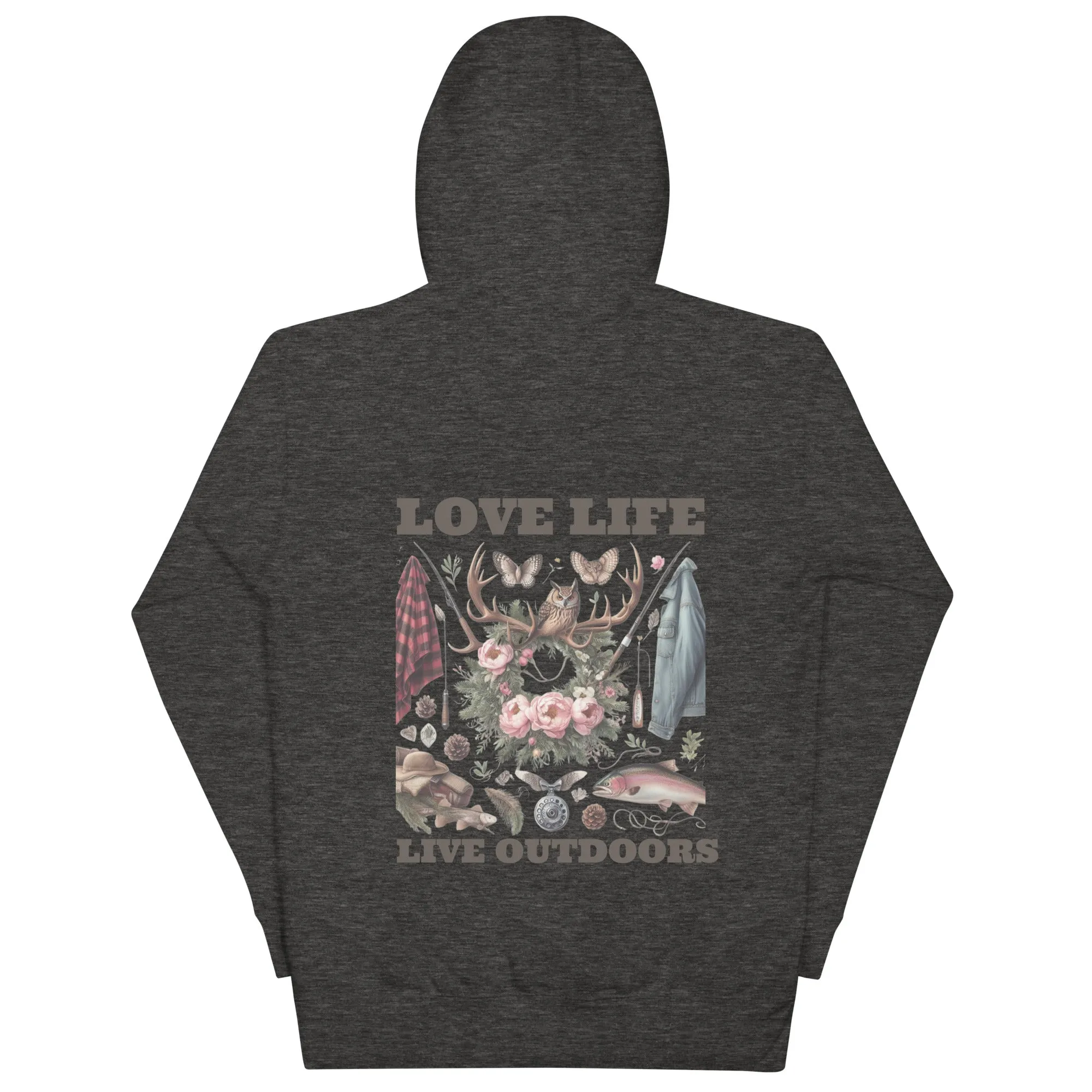 Unisex Hoodie Exclusive Love Life Live Outdoors MRRL&O Print Designs