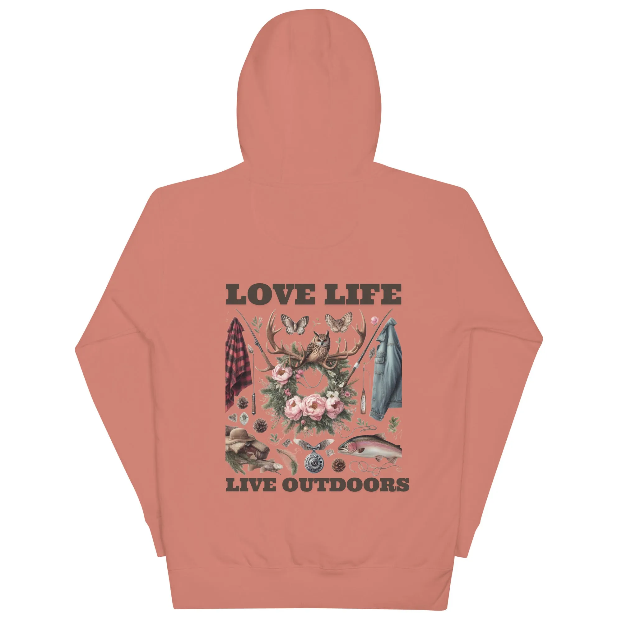 Unisex Hoodie Exclusive Love Life Live Outdoors MRRL&O Print Designs