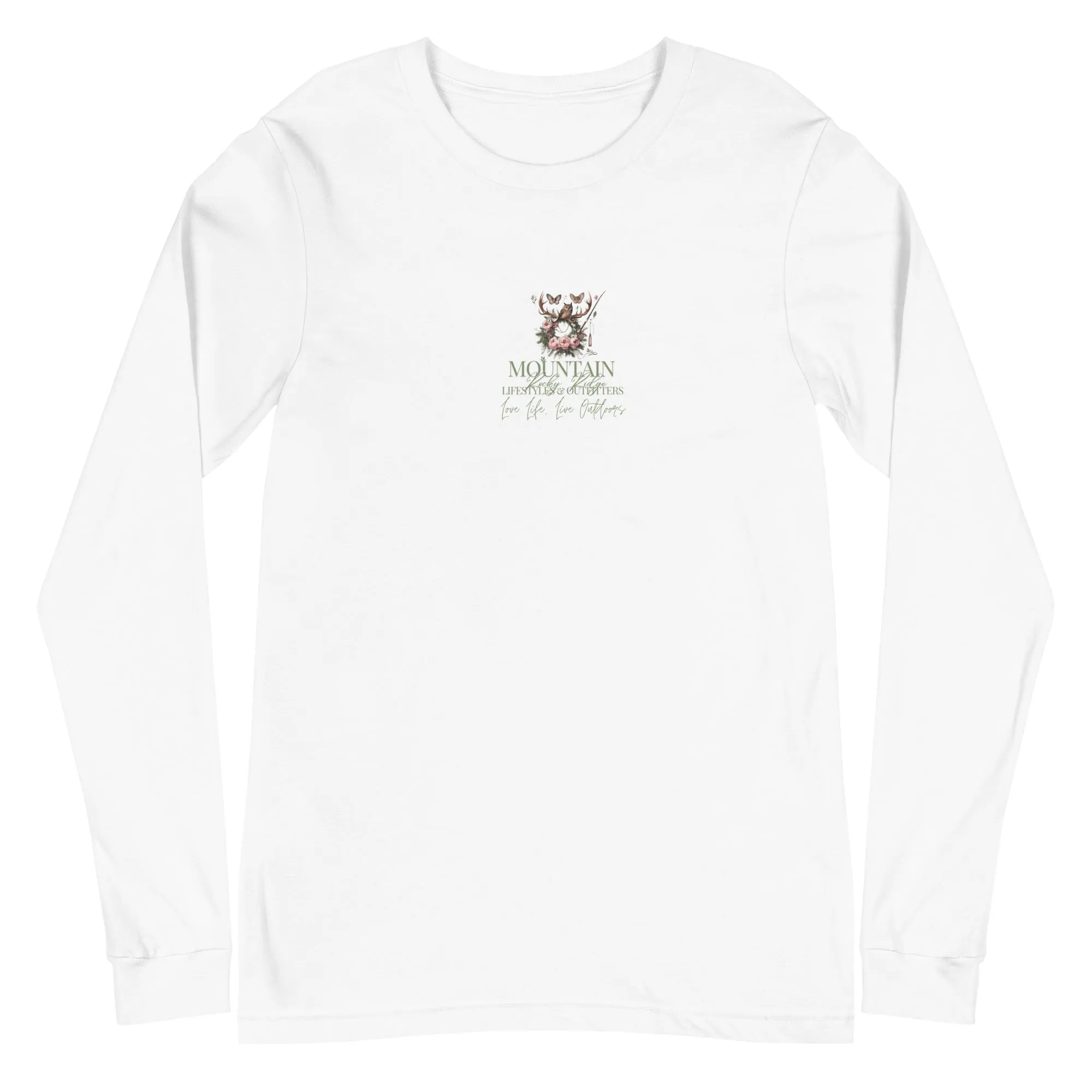 Unisex Long Sleeve Tee  Exclusive Love Life Live Outdoors MRRL&O Print Designs