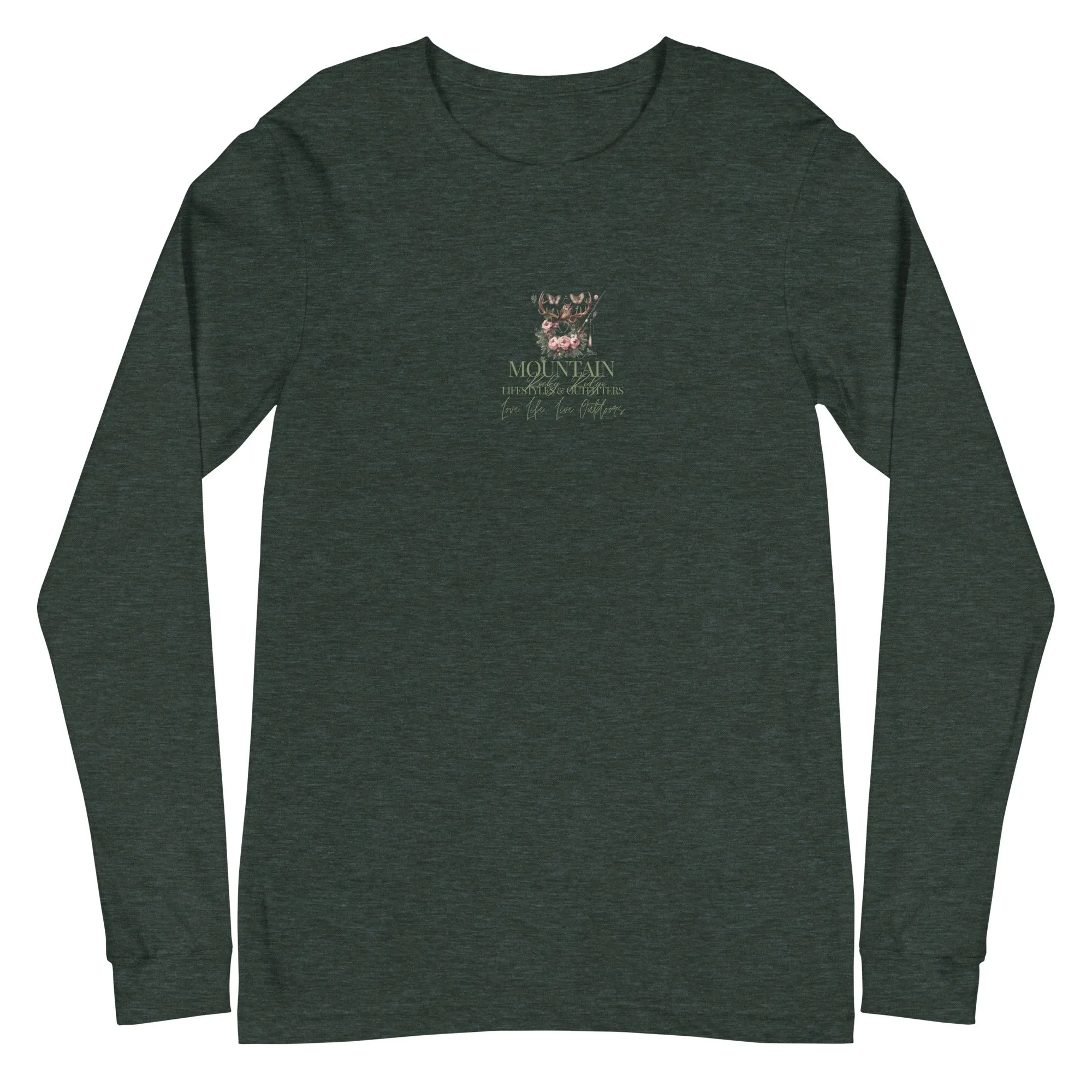 Unisex Long Sleeve Tee  Exclusive Love Life Live Outdoors MRRL&O Print Designs