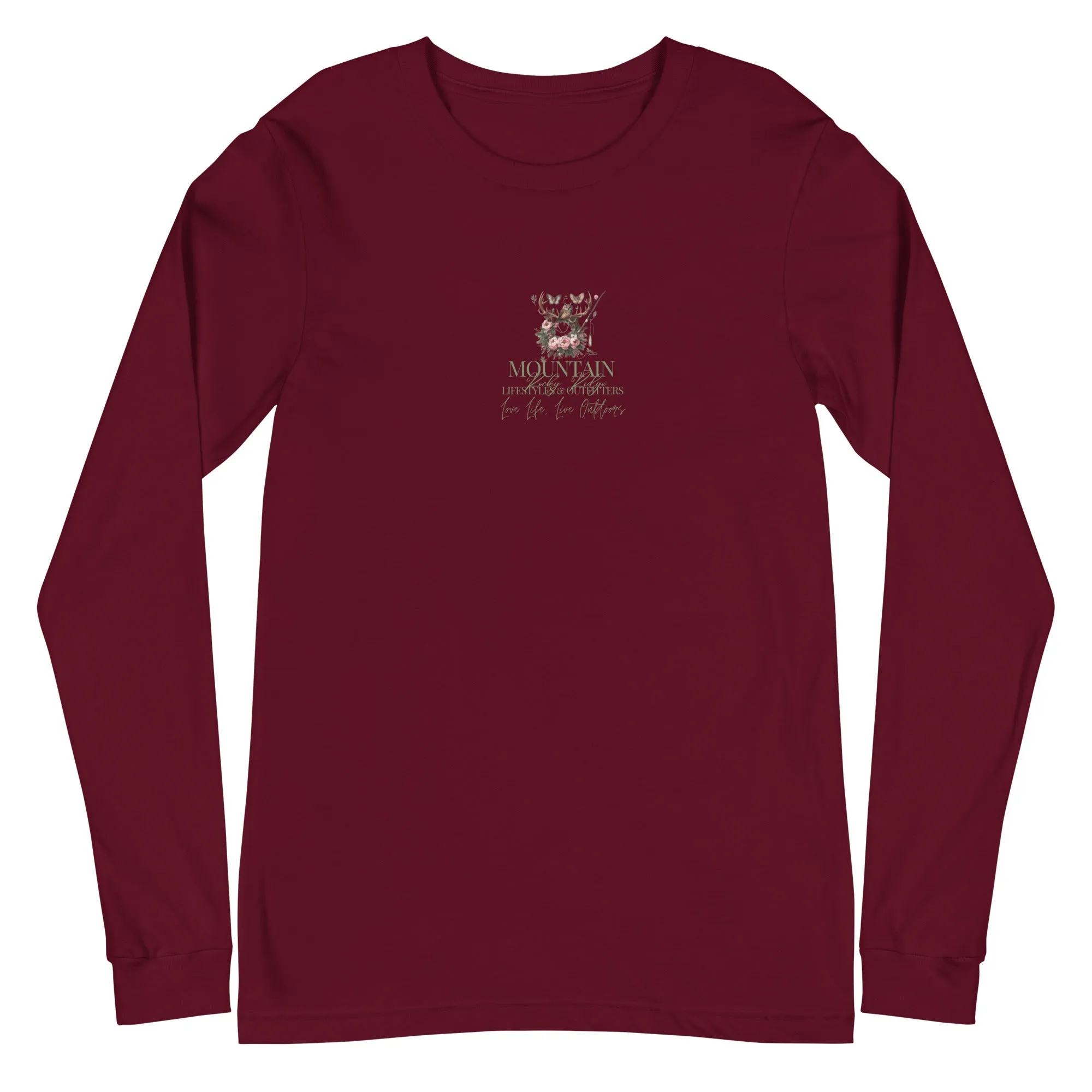 Unisex Long Sleeve Tee  Exclusive Love Life Live Outdoors MRRL&O Print Designs